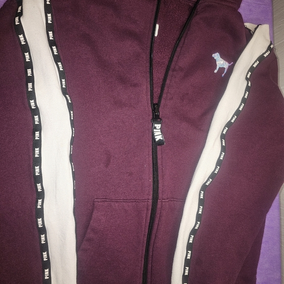 Women's Plum Zip-Up Hoodie Victoria's Secret - Picture 3 of 4